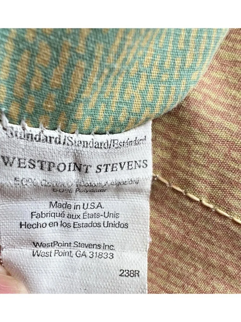 Aztec Southwest Queen Sheet Set Yellow Purple Orange VTG Westpoint Stevens USA